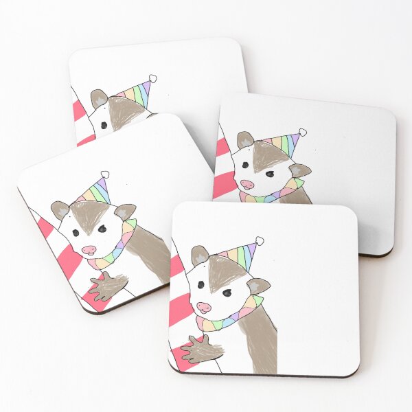 Item preview, Cute clown possum - rainbow rodents designed and sold by Freewheeling.