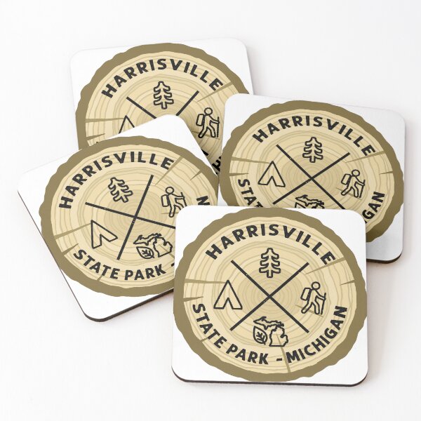 Item preview, Harrisville State Park Michigan Log Slice designed and sold by VanyaKar.