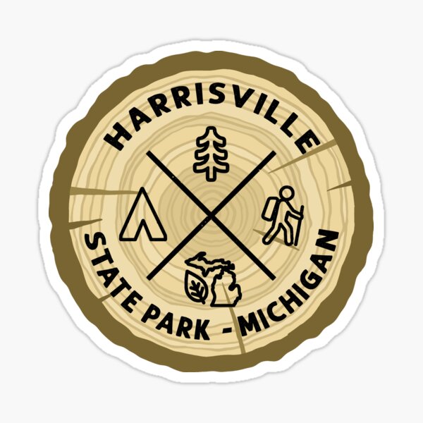 Item preview, Harrisville State Park Michigan Log Slice designed and sold by VanyaKar.