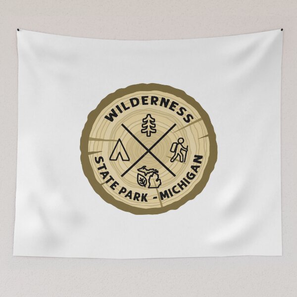 Item preview, Wilderness State Park Michigan Log Slice designed and sold by VanyaKar.