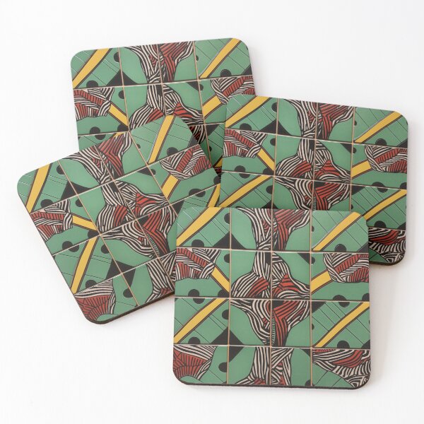 Item preview, African Style Pattern Art Deco Tile designed and sold by Nile-Mosaic-Co.