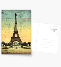 Paris Vintage Eiffel Tower Postcards