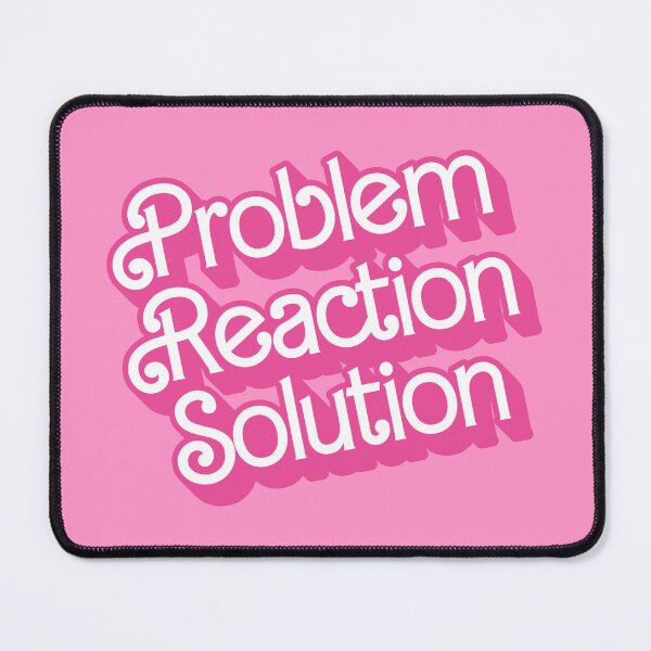 Item preview, Problem Reaction Solution Classic Doll Text designed and sold by AuntieVaxxer Official Shop.