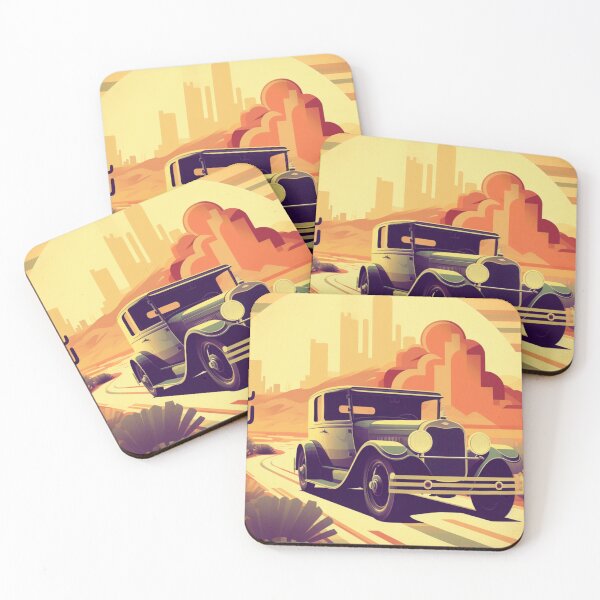 Item preview, Desert Cruiser: Vintage Car Retro Style Road Trip Travel Adventure  designed and sold by DigiNook.