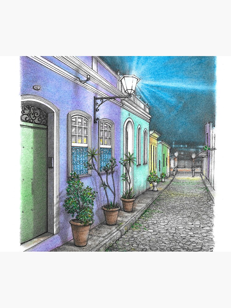 Thumbnail 5 of 5, Mouse Pad, Pelourinho, Salvador da Bahia (Brasil) designed and sold by matteo-sketcher.