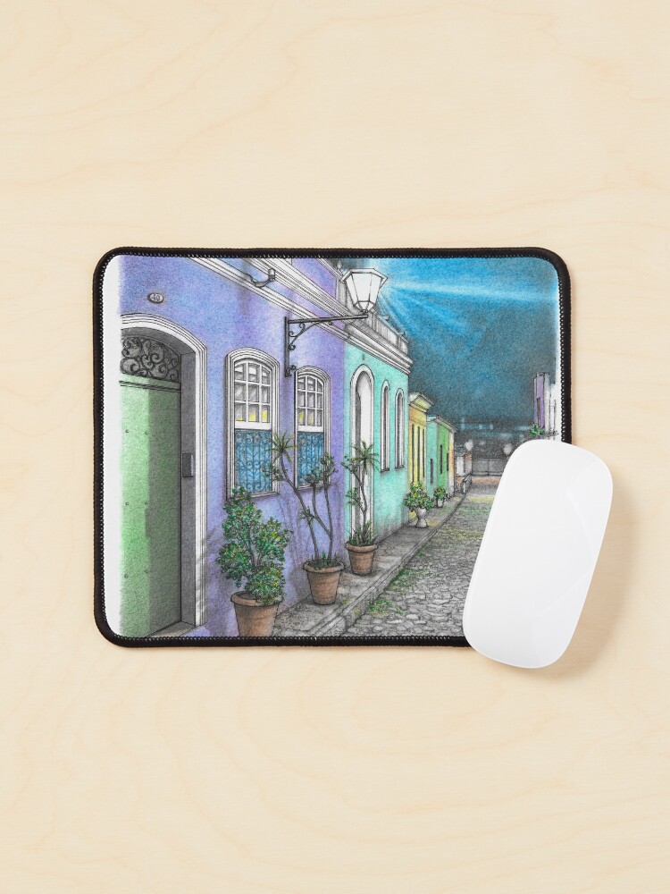 Thumbnail 1 of 5, Mouse Pad, Pelourinho, Salvador da Bahia (Brasil) designed and sold by matteo-sketcher.