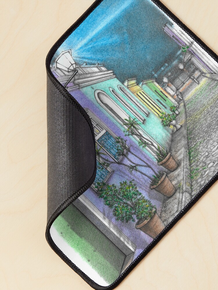 Thumbnail 2 of 5, Mouse Pad, Pelourinho, Salvador da Bahia (Brasil) designed and sold by matteo-sketcher.