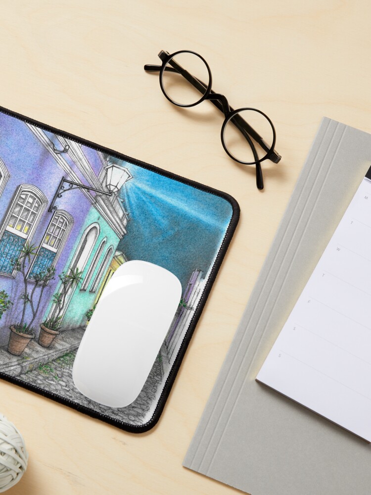 Thumbnail 3 of 5, Mouse Pad, Pelourinho, Salvador da Bahia (Brasil) designed and sold by matteo-sketcher.