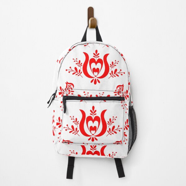 Item preview, Kalocsai folk art red flower pattern designed and sold by Kormix.