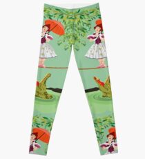 Cute halloween The crocodile girl Deadly circus Leggings