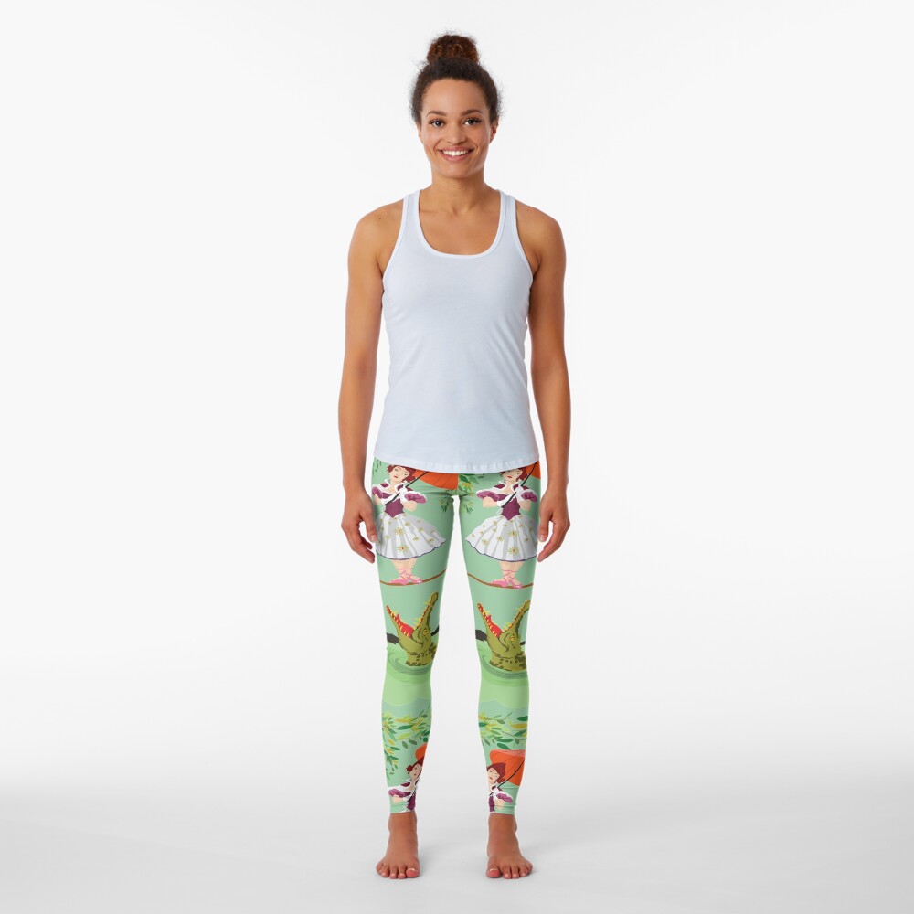 Cute halloween The crocodile girl Deadly circus Leggings