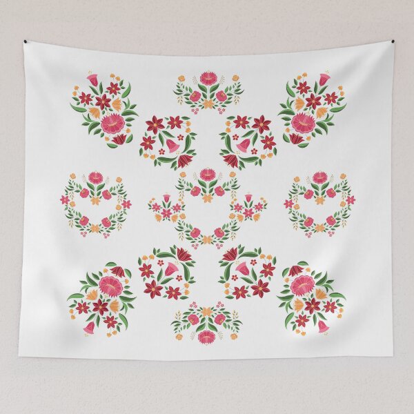 Item preview, Kalocsai folk art pattern designed and sold by Kormix.