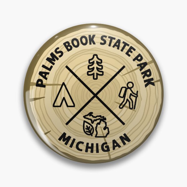 Item preview, Palms Book State Park Michigan Log Slice designed and sold by VanyaKar.