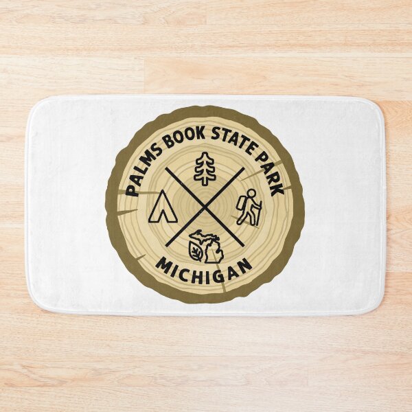 Item preview, Palms Book State Park Michigan Log Slice designed and sold by VanyaKar.