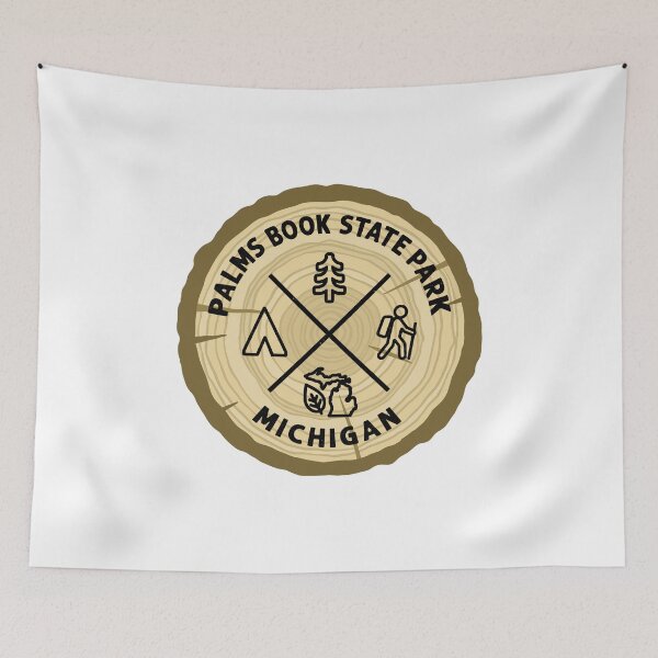 Item preview, Palms Book State Park Michigan Log Slice designed and sold by VanyaKar.