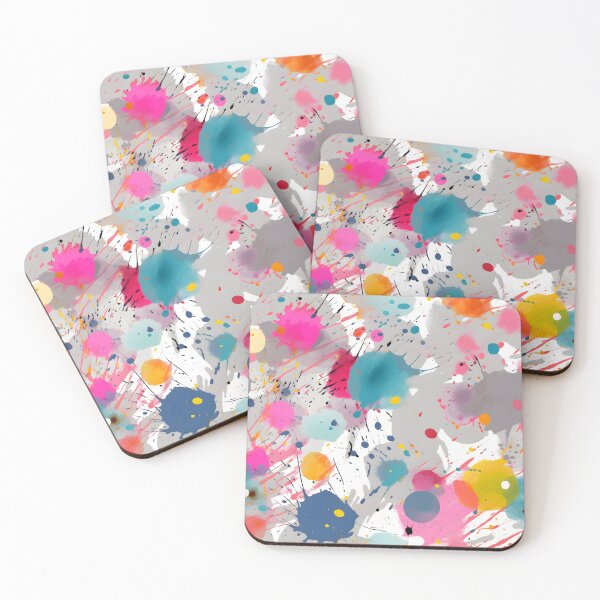 Item preview, Cheerful Colorful Paint Splatter Patterns designed and sold by Wonder Of Light.