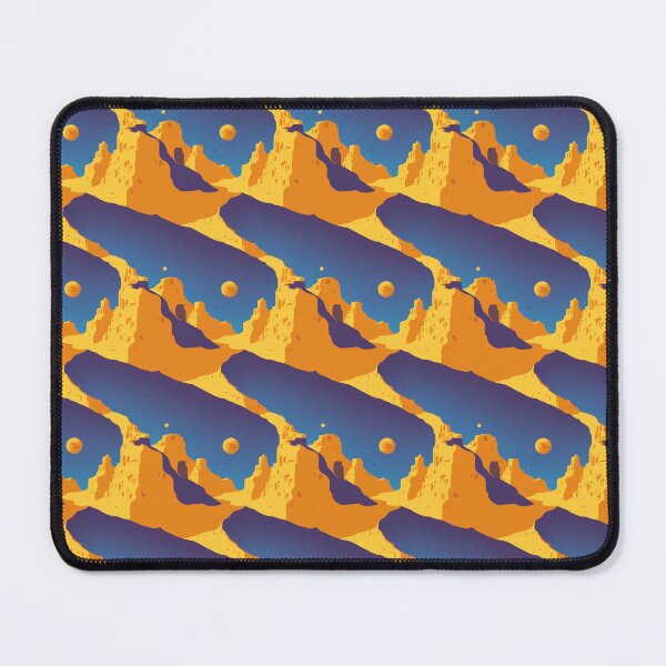 Item preview, Golden Desert Arabia Surreal Abstract Vector Pattern on Night Sky Background designed and sold by Aaron2610.