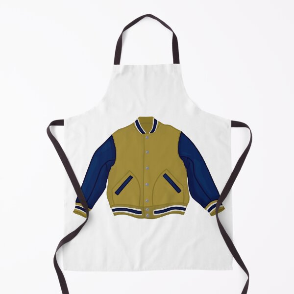Item preview, Gold and Navy Varsity Jacket designed and sold by Alexandra Jones.