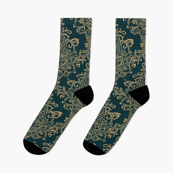 Item preview, Intricate Green and Gold Repeating Pattern designed and sold by UlDesigns.