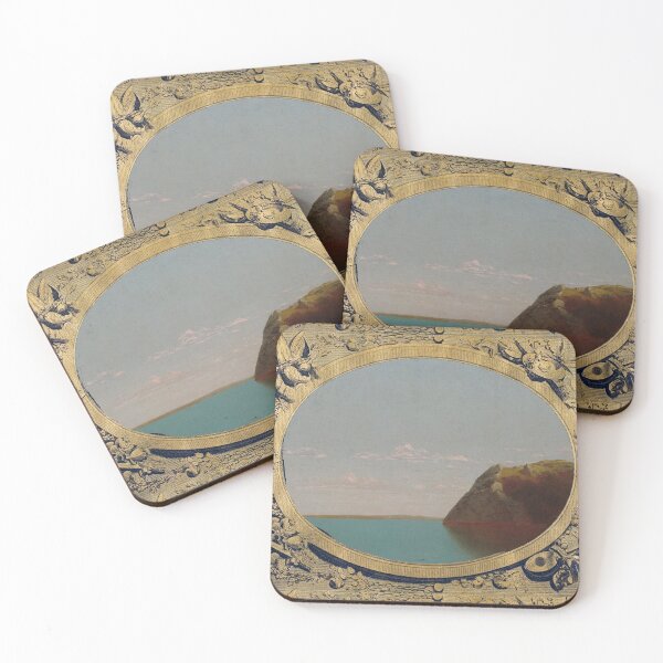 Item preview, Newport rocks antique illustration nested with frame designed and sold by dusie.