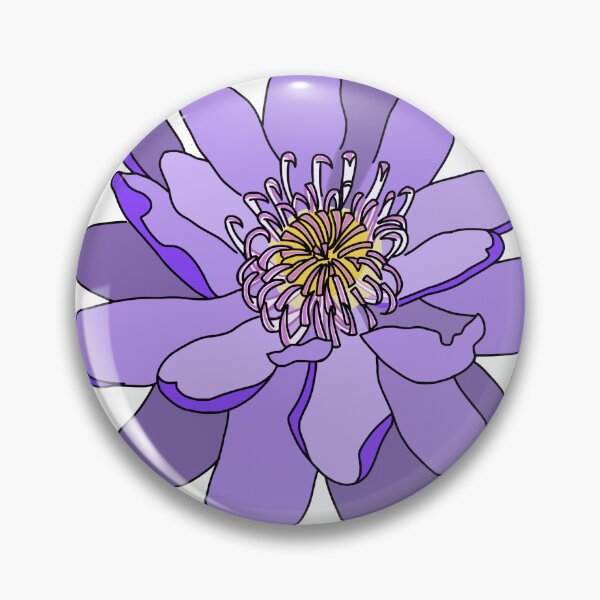 Item preview, Purple lily (black outline on white) designed and sold by Encie-Designs.