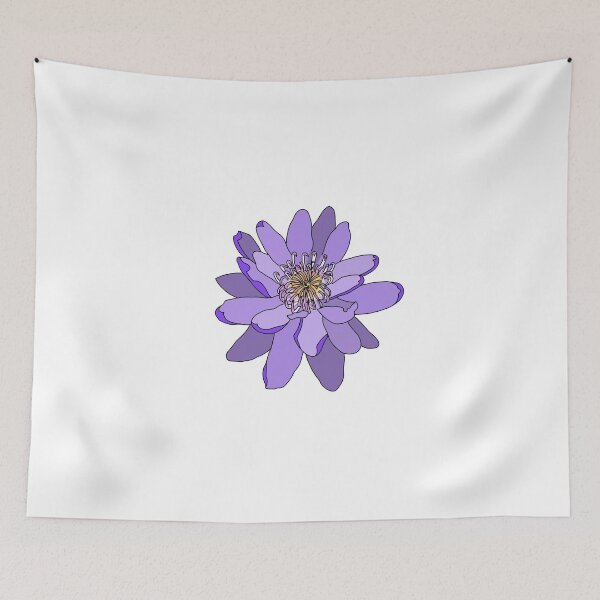 Item preview, Purple lily (black outline on white) designed and sold by Encie-Designs.