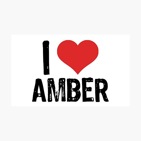 Item preview, I Love Amber designed and sold by The "I Love Everything" Shop.