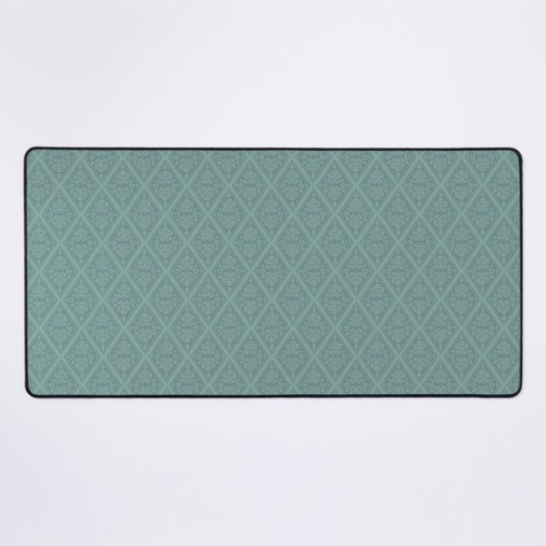 Item preview, Vintage-Inspired Green Rose Diamond Wallpaper Pattern designed and sold by Galaxxi.