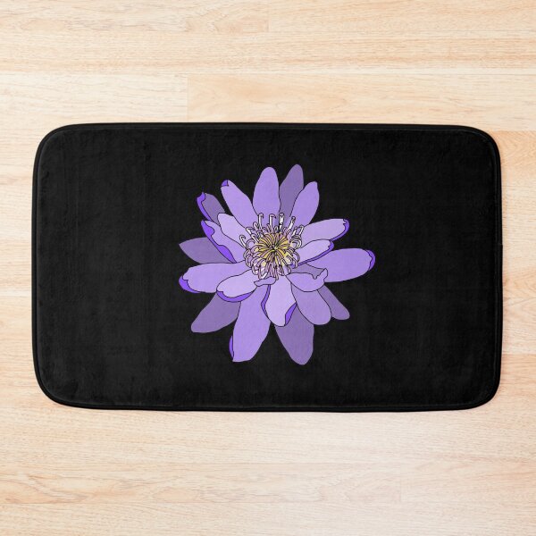 Item preview, Purple lily (black outline on black) designed and sold by Encie-Designs.
