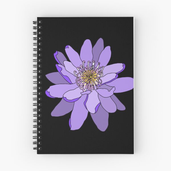 Item preview, Purple lily (black outline on black) designed and sold by Encie-Designs.