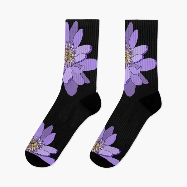 Item preview, Purple lily (black outline on black) designed and sold by Encie-Designs.