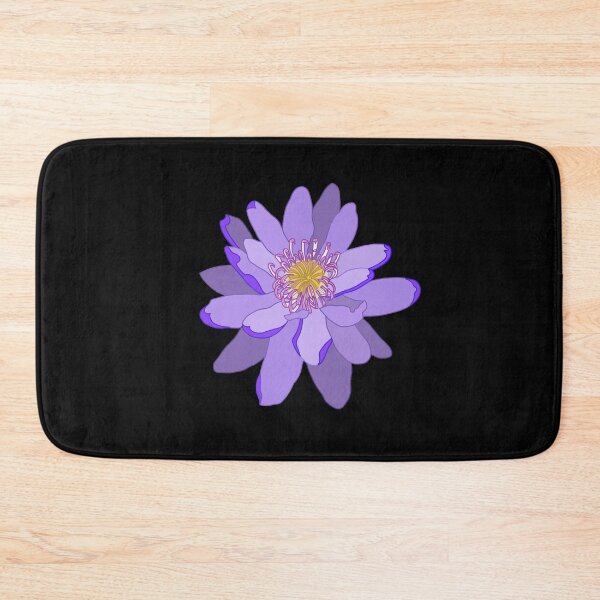 Item preview, Purple lily (purple outline on black) designed and sold by Encie-Designs.