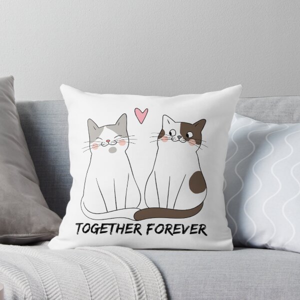 Artikelvorschau, Für immer verliebt: Ein romantisches Design mit einem süßen Katzenpaar entworfen und verkauft von CatFans.