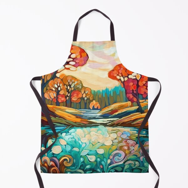 Item preview, Beautiful summer Impressionistic landscape designed and sold by Red Witch Art.