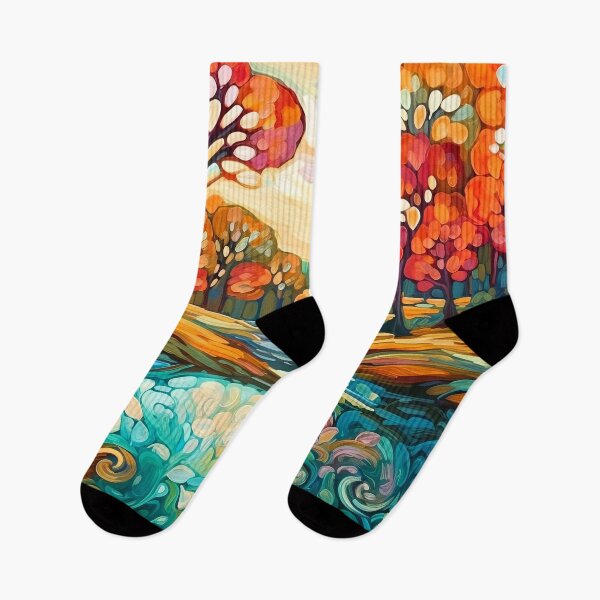 Item preview, Beautiful summer Impressionistic landscape designed and sold by Red Witch Art.