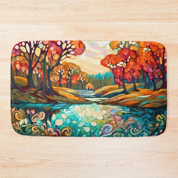 Item preview, Beautiful summer Impressionistic landscape designed and sold by Red Witch Art.