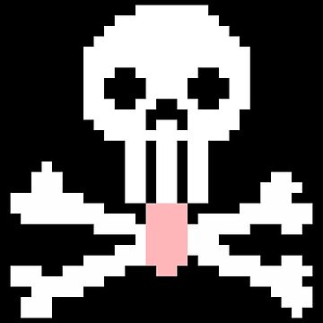 Artwork thumbnail, Pixel Mlemskull & Crossbones by TheRandomFactor