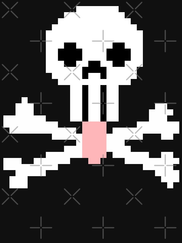 Thumbnail 7 of 7, Classic T-Shirt, Pixel Mlemskull & Crossbones designed and sold by TheRandomFactor.