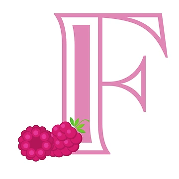 Artwork thumbnail, F for Raspberry by La boutique de Clémence