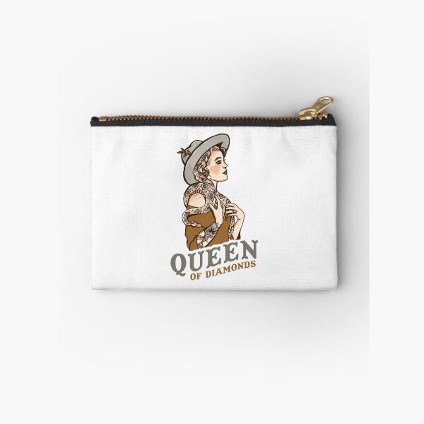 Item preview, Queen Of Diamonds: Badass Retro Western Cowgirl With A Diamondback Rattlesnake designed and sold by The Whiskey Ginger Design Shop.