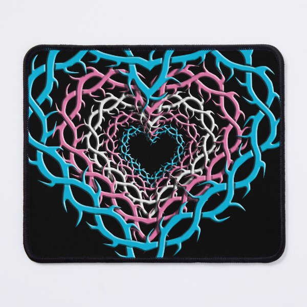 Item preview, Thorn Hearts Transgender pride colors gothic designed and sold by TheirChoice.