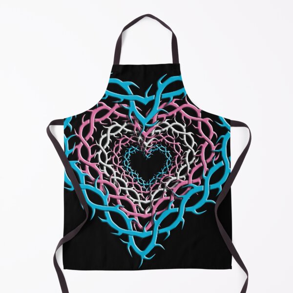 Item preview, Thorn Hearts Transgender pride colors gothic designed and sold by TheirChoice.