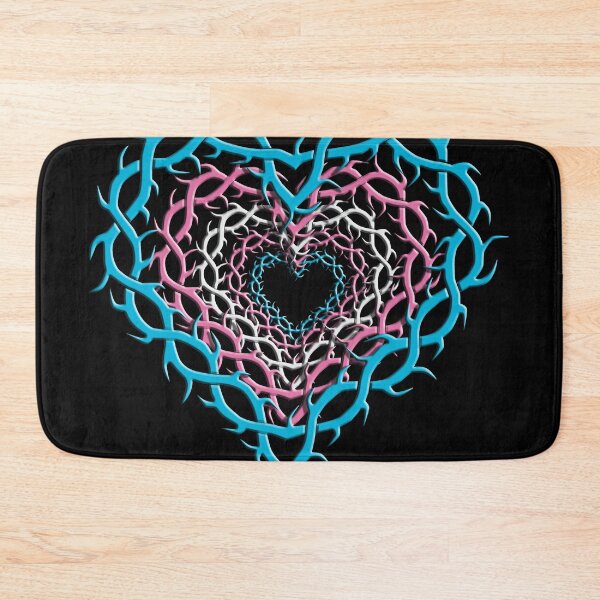 Item preview, Thorn Hearts Transgender pride colors gothic designed and sold by TheirChoice.