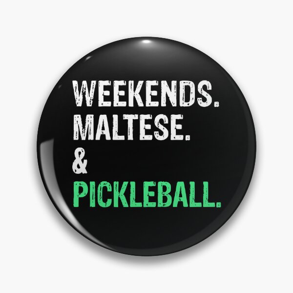 Item preview, Weekends Maltese and Pickleball Funny Dog Gift  designed and sold by Guarddogdrive.