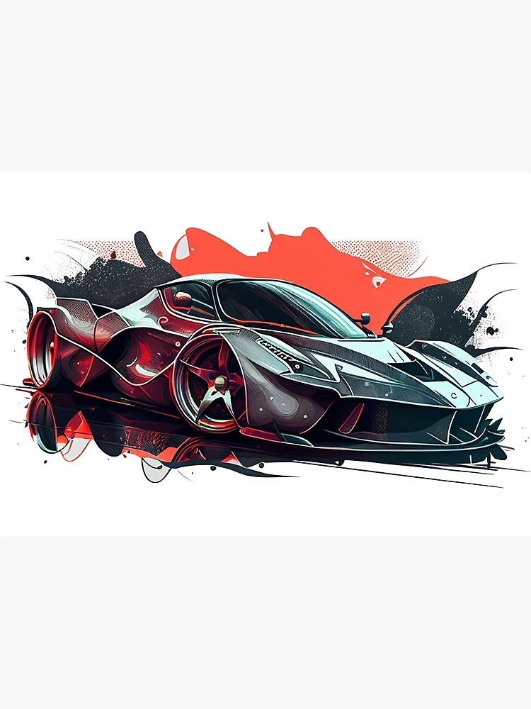 Ferrari LaFerrari Super Car Amazing Digital Art Poster for Sale by  Daryled