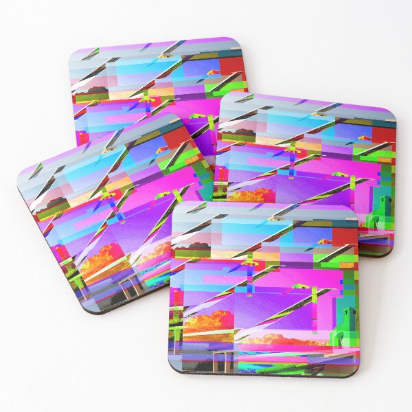Item preview, Glitchy Colorful Building designed and sold by Glitchshaman.