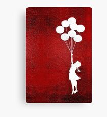 The Balloons Girls Canvas Print
