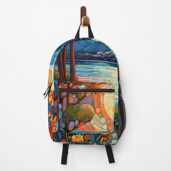 Item preview, Mountain summer impressionistic landscape designed and sold by Red Witch Art.