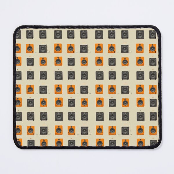 Item preview, Speaker Subwoofer - Orange and Black Vector Grid Pattern designed and sold by Aaron2610.