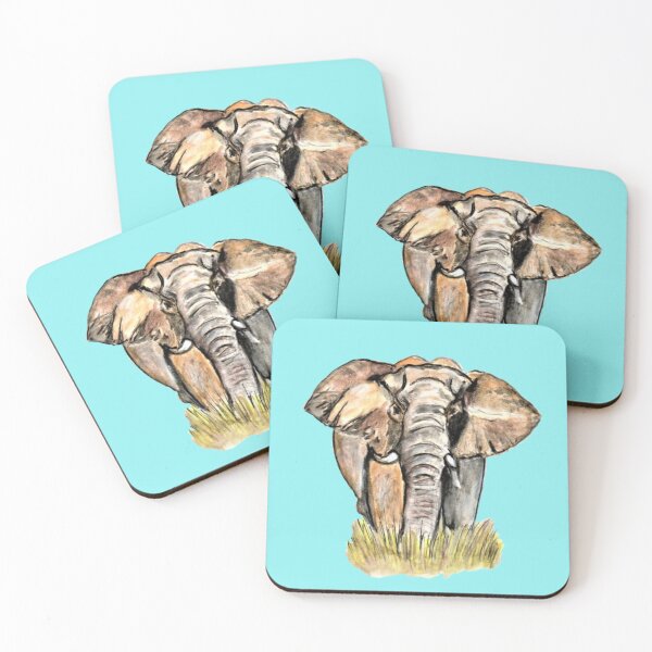 Item preview, Elephant watercolor fine art designed and sold by janianna.